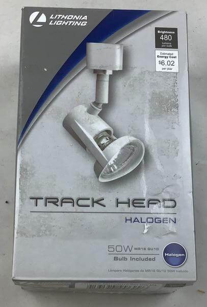 Home Decor 1-Light White Track Lighting Damaged Box - Image 2