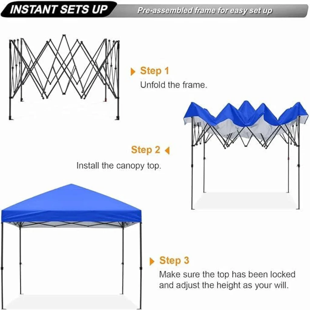 10 X 10 Blue Popup Canopy - Image 4