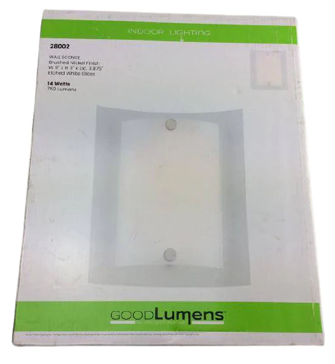 Good Lumens 12 Watt Brushed Nickel Integrated LED Sconce Damaged Box - Image 2