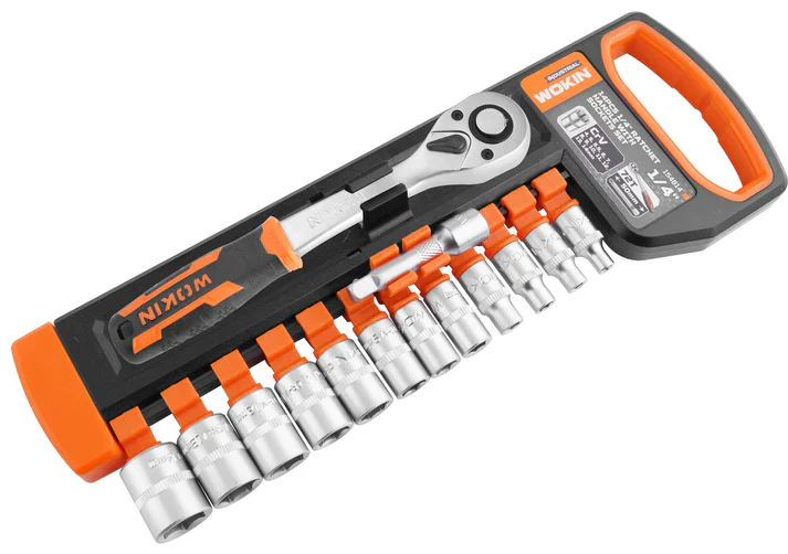Wokin 12 Pieces 1 /2  Inch Ratchet Handle With Sockets Set