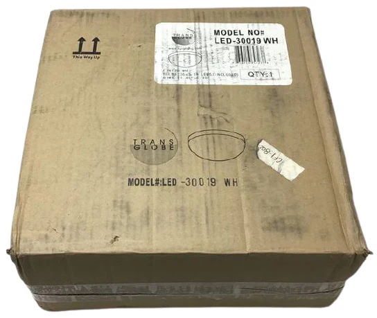 Trans Globe 18 Watt White Integrated LED Flush Mount Damaged Box - Image 2