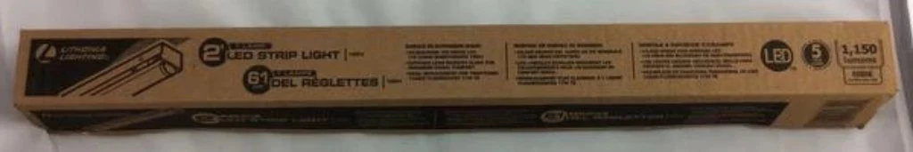 Lithonia Lighting 2 ft. 12-Watt White Integrated LED Strip Light Damaged Box - Image 2
