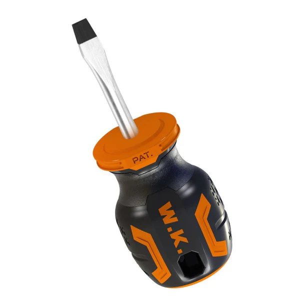 Wokin 5.5mm X 38mm Slotted Stubby Screwdriver with Magnetic Tip - Image 2