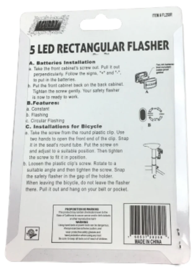 5 LED Rectangular Flasher - Image 2