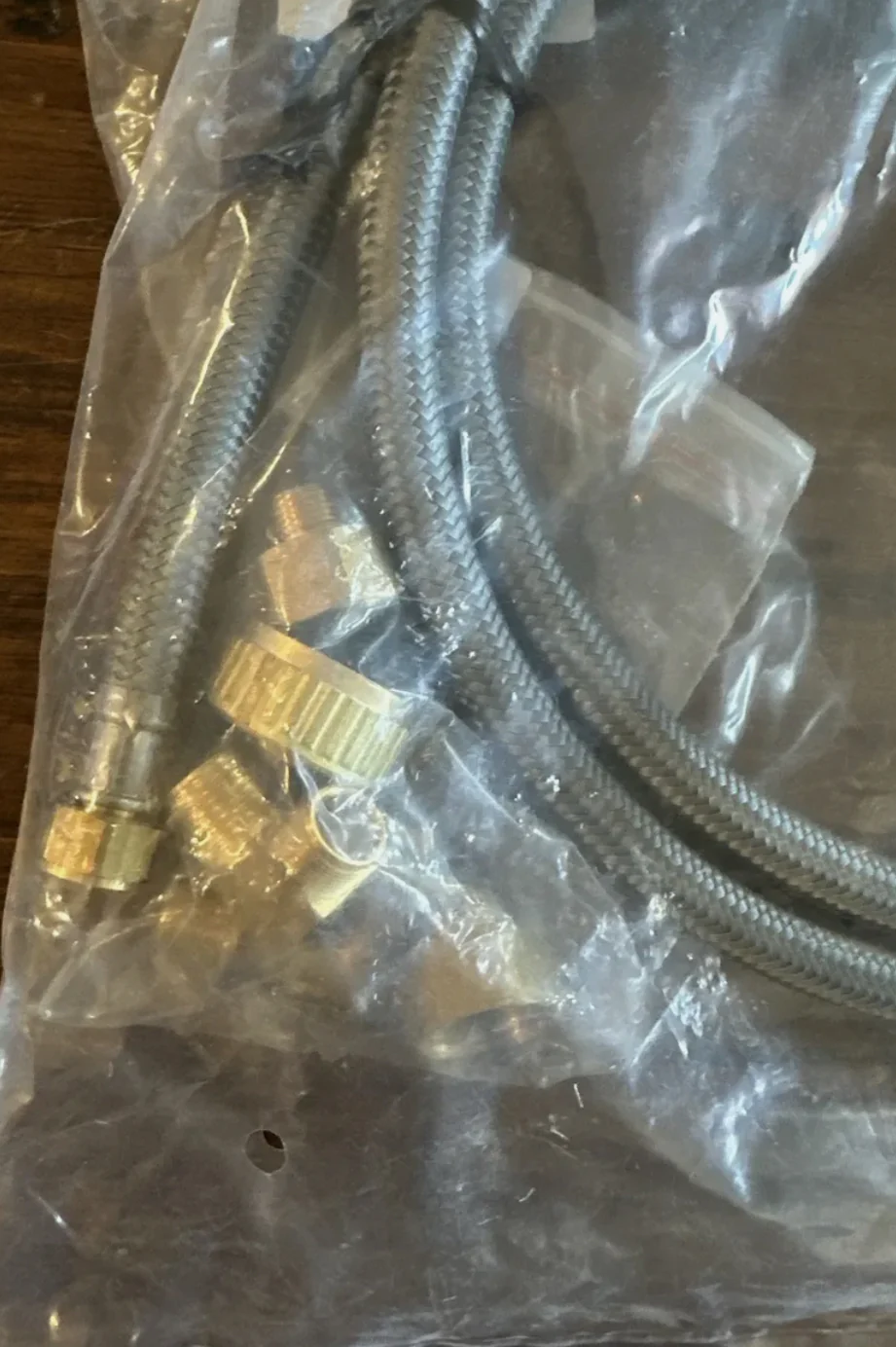 6 Ft Braided Dishwasher Connector Kit with Adapters WX28X326 GE Damaged Bag - Image 3