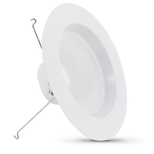Feit Electric 6 inch 120 Watt Equiv Daylight Dim CEC White integrated LED 90 CRI Recessed Retrofit Trim Downlight Damaged Box