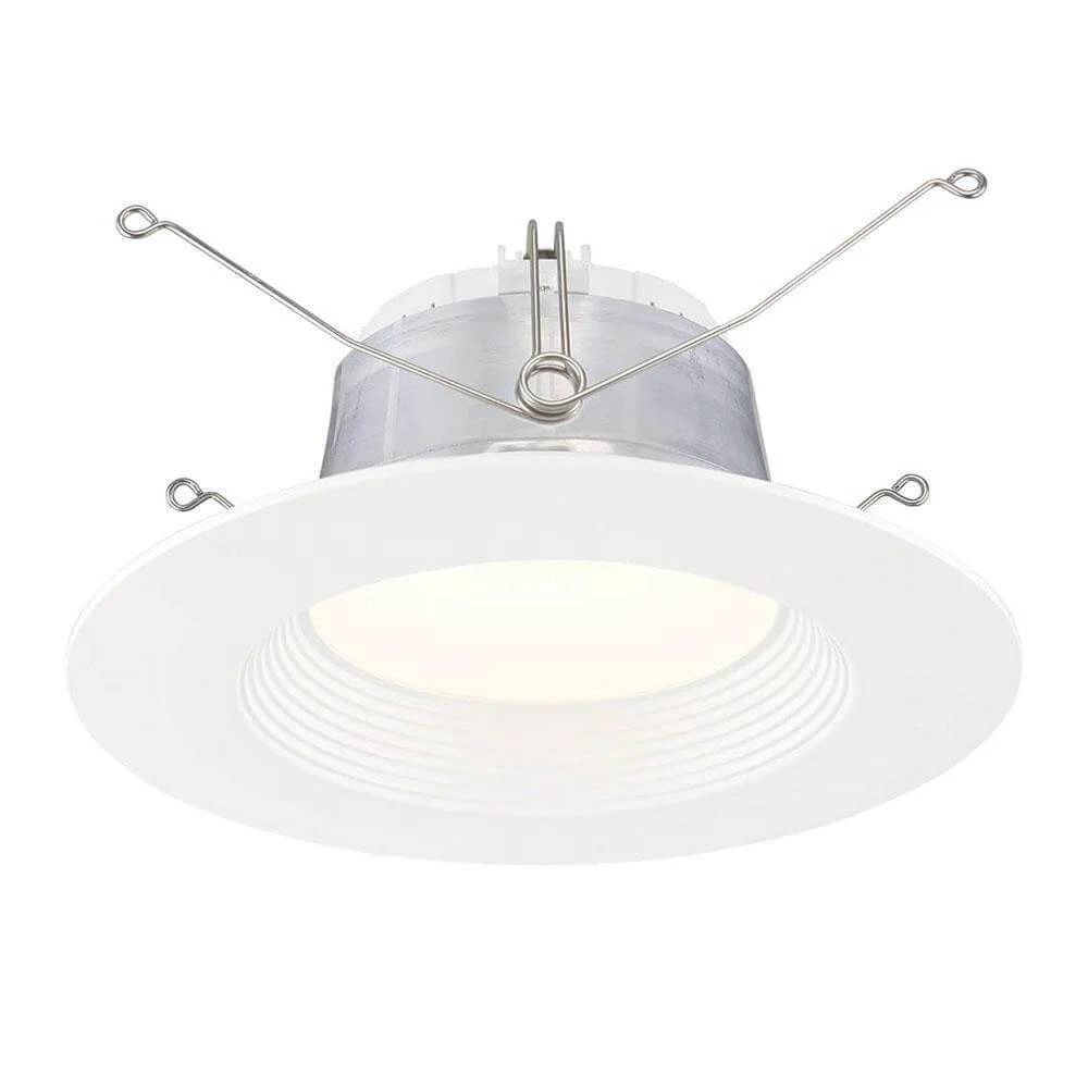 Commercial Electric 6 inch White Integrated LED Recessed Trim Kit 4 Pack Damaged Box - Image 2