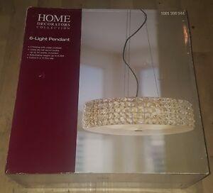 Home Decorators Collection 6-Light Chrome Pendant Damaged Box - Image 2