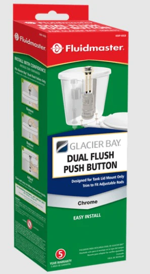 800P-48GB REPLACEMENT DUAL FLUSH BUTTONS FOR GLACIER BAY *DAMAGED BOX*