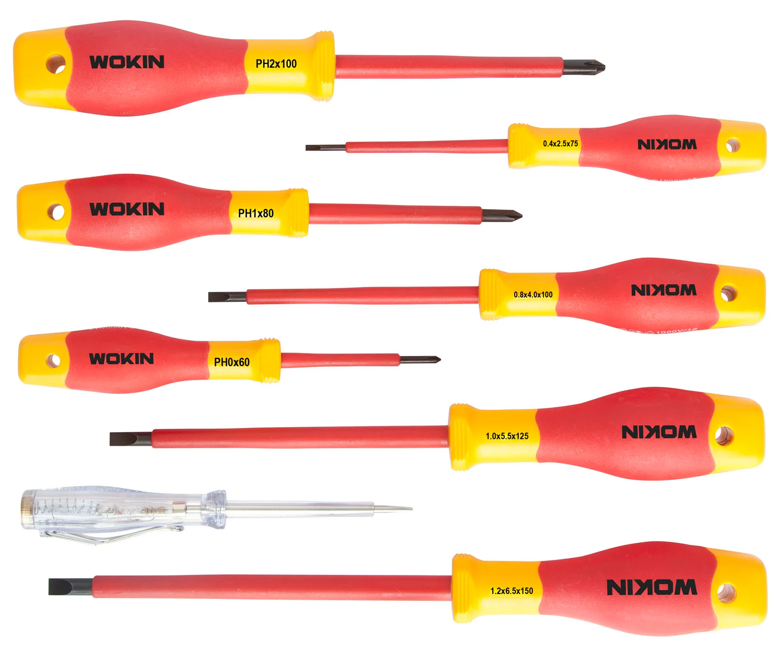 Wokin 8 Piece Insulated Screwdrivers Set Premium Line