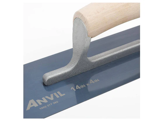 Anvil 14 in. x 4 in. Blue Steel Pool Trowel - Image 2