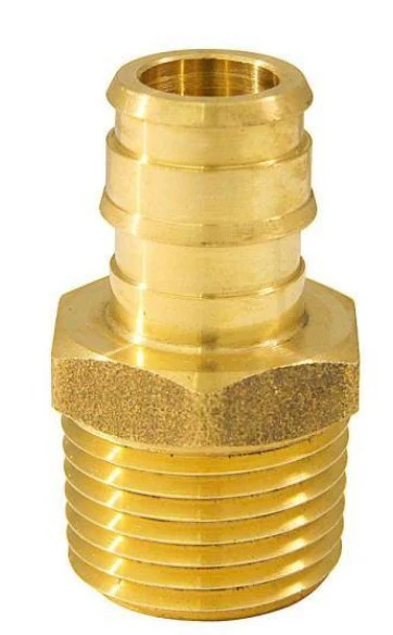 APOLLO 1/2 in. Brass PEX-A Expansion Barb x 1/2 in. MNPT Male Adapter  *DAMAGED BAG* - Image 2