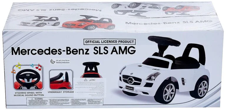 Best Ride On Cars White Mercedes Benz push Car - Image 3