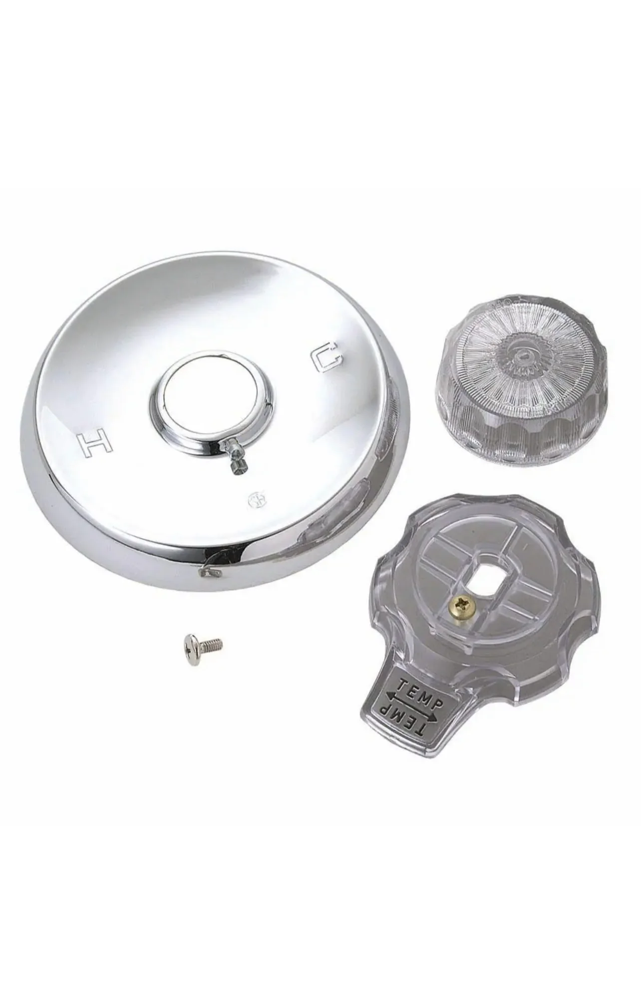 Brasscraft 2-Handle Valve Trim Kit for Mixet in Chrome with Clear Handles (Valve Not Included) Damaged Box