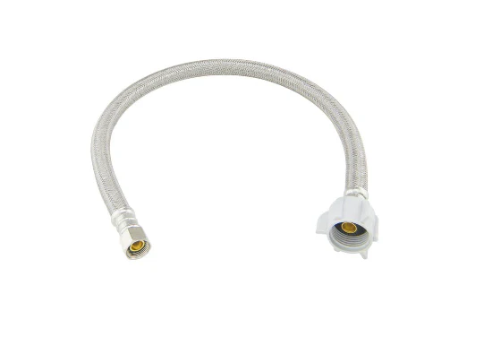 BrassCraft 3/8 in. Compression x 7/8 in. Ballcock Nut x 20 in. Braided Polymer Toilet Supply Line