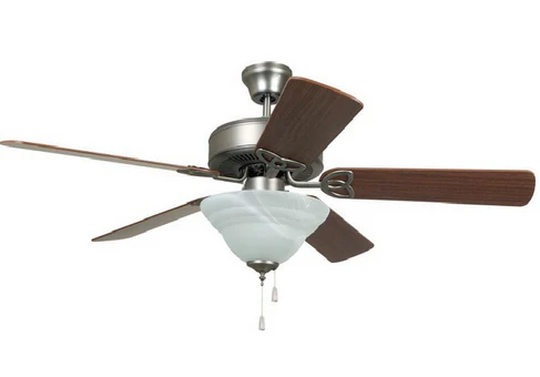 Builder Deluxe 52 Inch Brushed Polished Nickel  Blades Contractor Ceiling Fan - Image 2