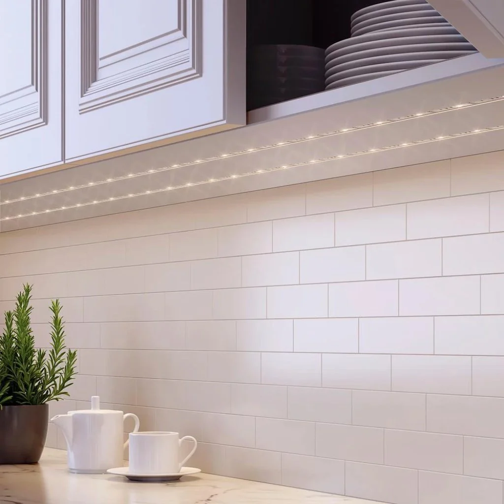 Commercial Electric 8 ft. Color Changing LED Flexible Tape Under Cabinet Light with Wireless Remote Damaged Box - Image 2