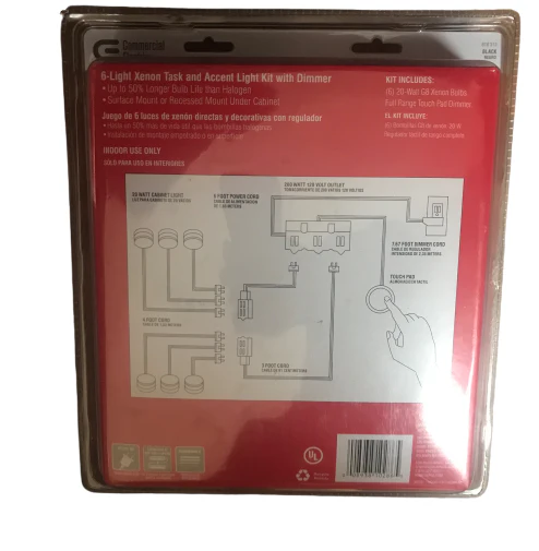 Commercial Electric 6pc Puck Light - Image 4