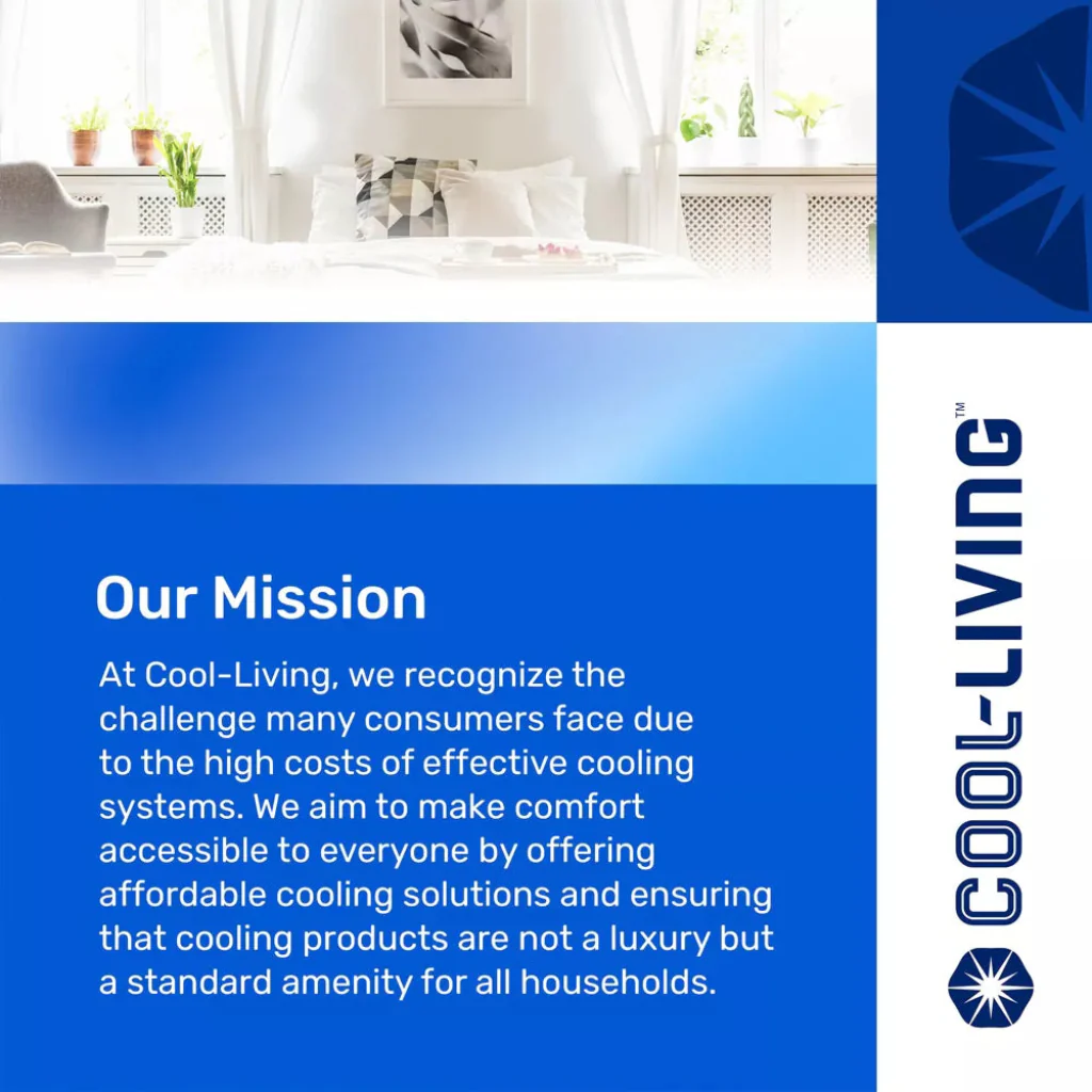 Cool Living 3 Speed Oscillating 12 Inch White Table Fan - Image 5