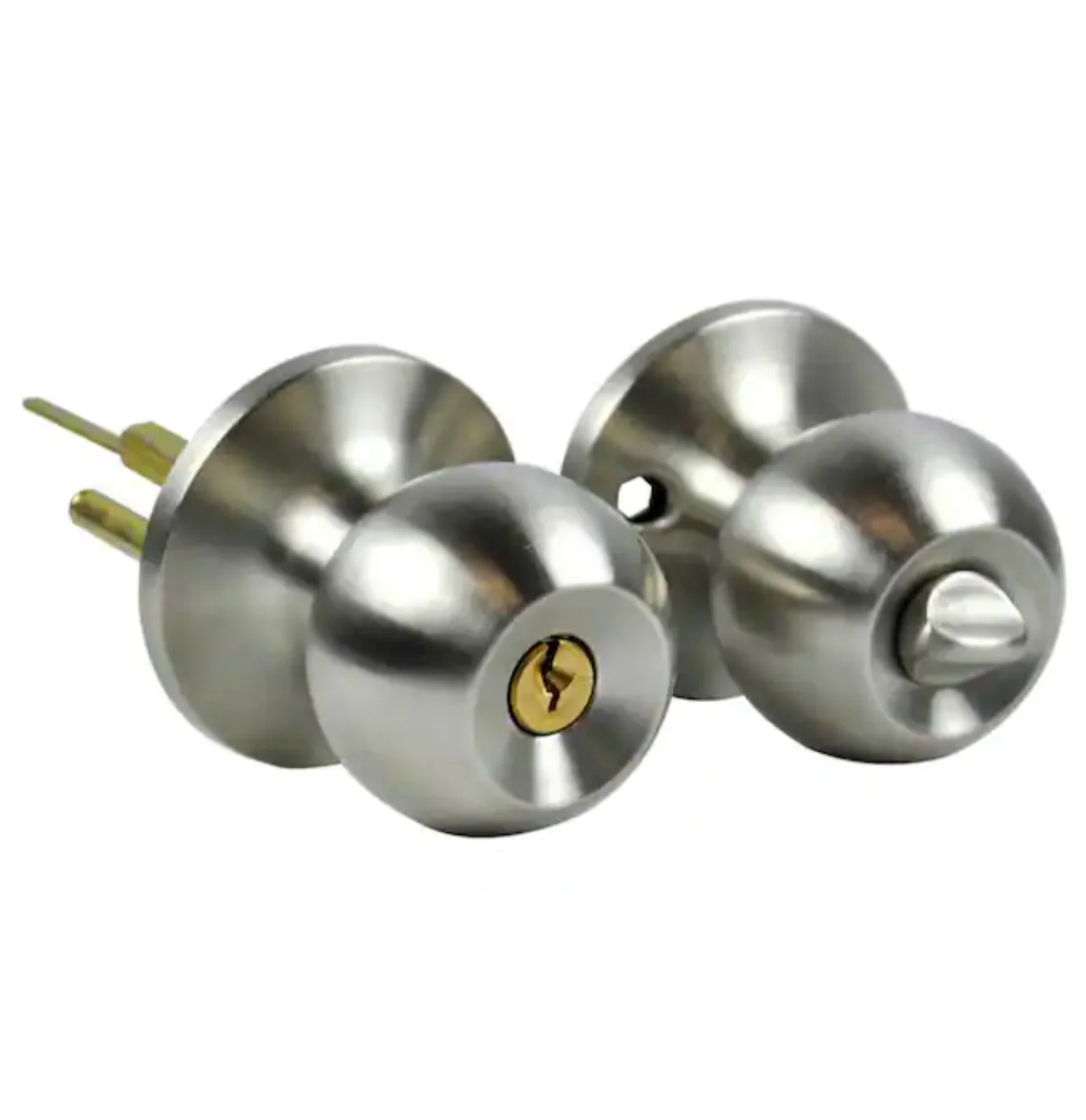 Danco Entrance Keyed Door Knob Lock Set for Mobile Homes in Brushed Nickel Damaged Box - Image 3