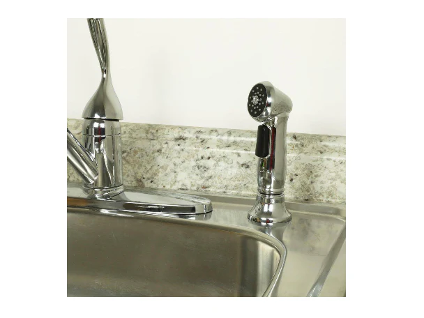 DANCO Single-Handle Premium Pull-Out Sprayer Kitchen Faucet Side Spray with Guide in Chrome DAMAGED BOX - Image 4