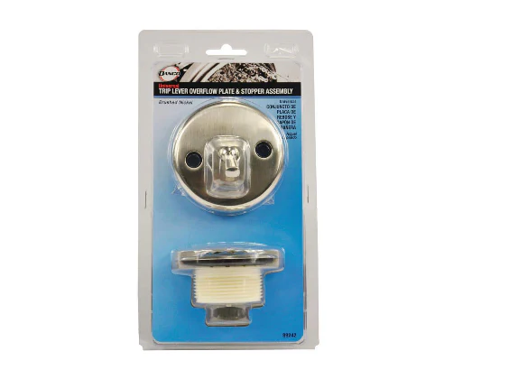 DANCO Trip Lever Bath Tub Drain and Overflow Trim Kit in Brushed Nickel DAMAGED BOX - Image 3