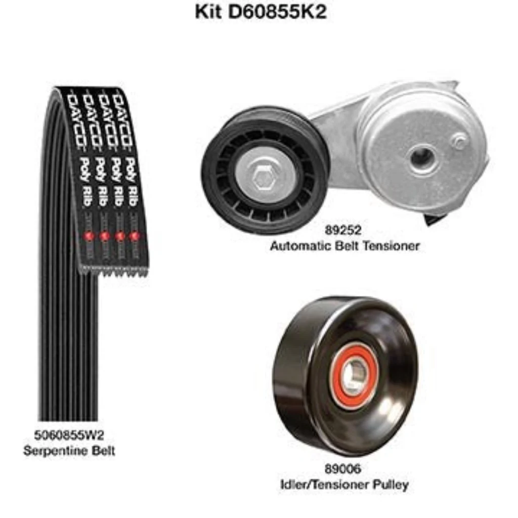 Dayco D60855K2 Serpentine Belt Drive Component Kit Damaged Box
