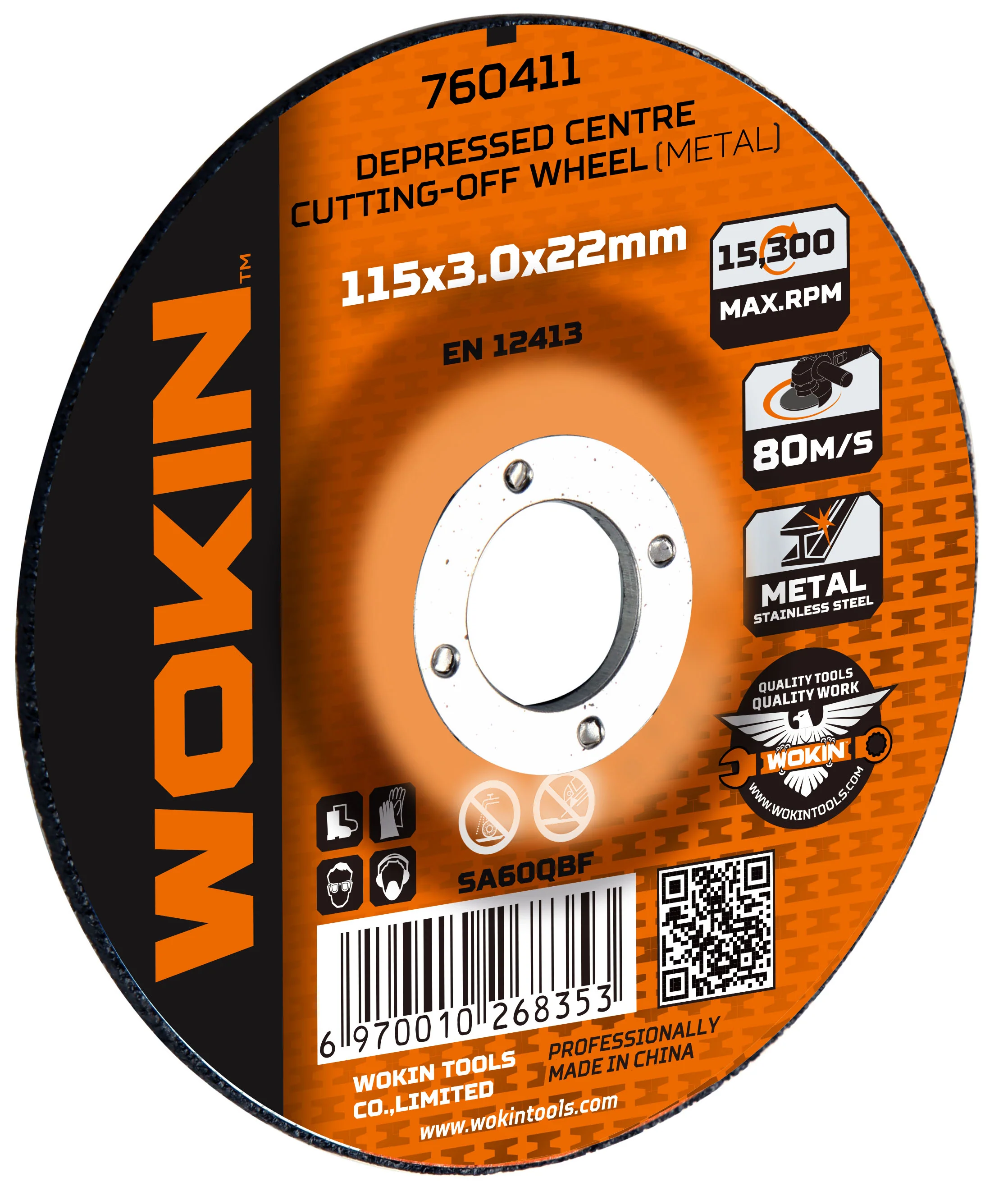 Wokin Depressed Center Cut Off Wheel 9 Inch