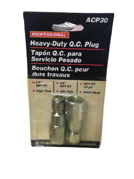 Devilbiss Air Power Quick Plug - 1/4 Inch NPT Female ACP30