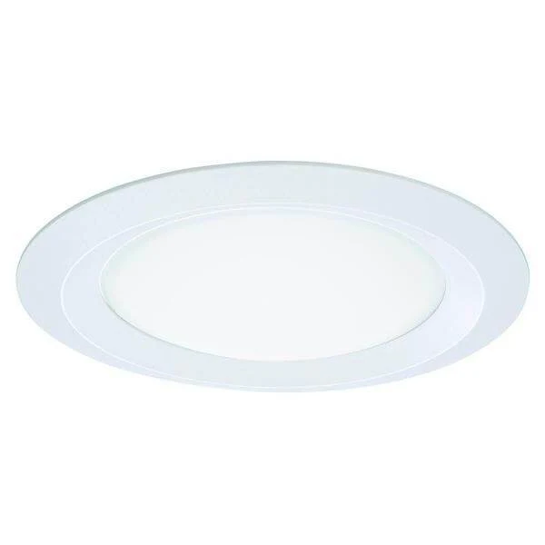 Halo E26 Series 5 inch White Recessed Ceiling Light Self Flanged Shower Trim with Frosted Glass Lens Damaged Box