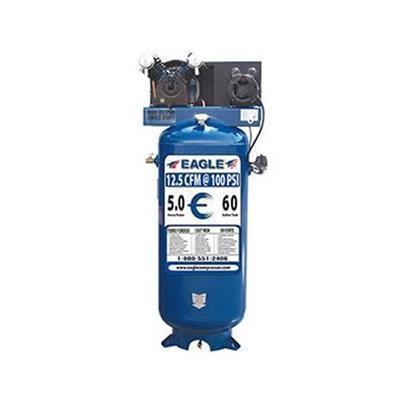 Eagle 5 Horse Power 60 Gallon Single Stage Air Compressor 208 230v 1 Phase - Image 2