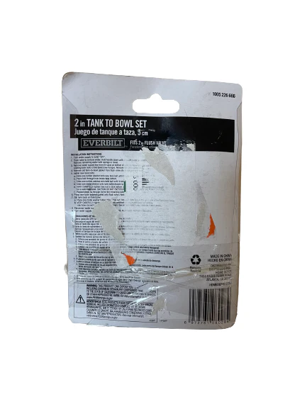 Everbilt 2 in. Toilet Tank to Bowl Set Fits 2 in. Flush Valve Damaged Box - Image 2