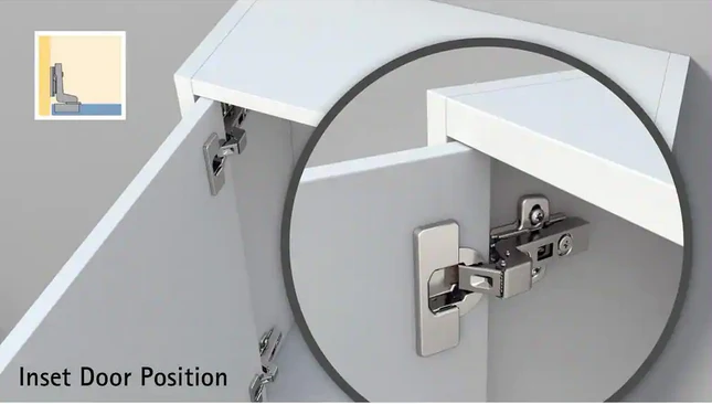 Everbilt Soft Close Frameless Inset 110-Degree Hinge Set 1 Pair  2 Pieces *DAMAGED BOX* - Image 2