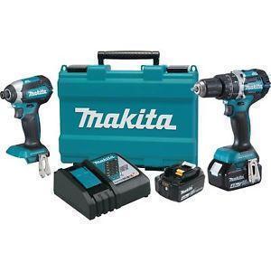 Makita 2PC Kit 18 Volt LXT 4 Amp Battery Factory Serviced - Image 2
