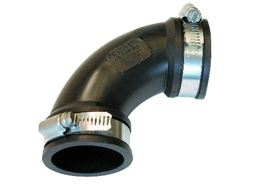 Fernco 1-1/2 in. PVC DWV 90-Degree Mechanical Elbow Fitting