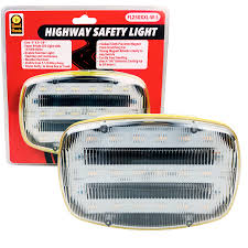 FL250XXl-W-S White Highway Safety Lights LED with Magnetic Back