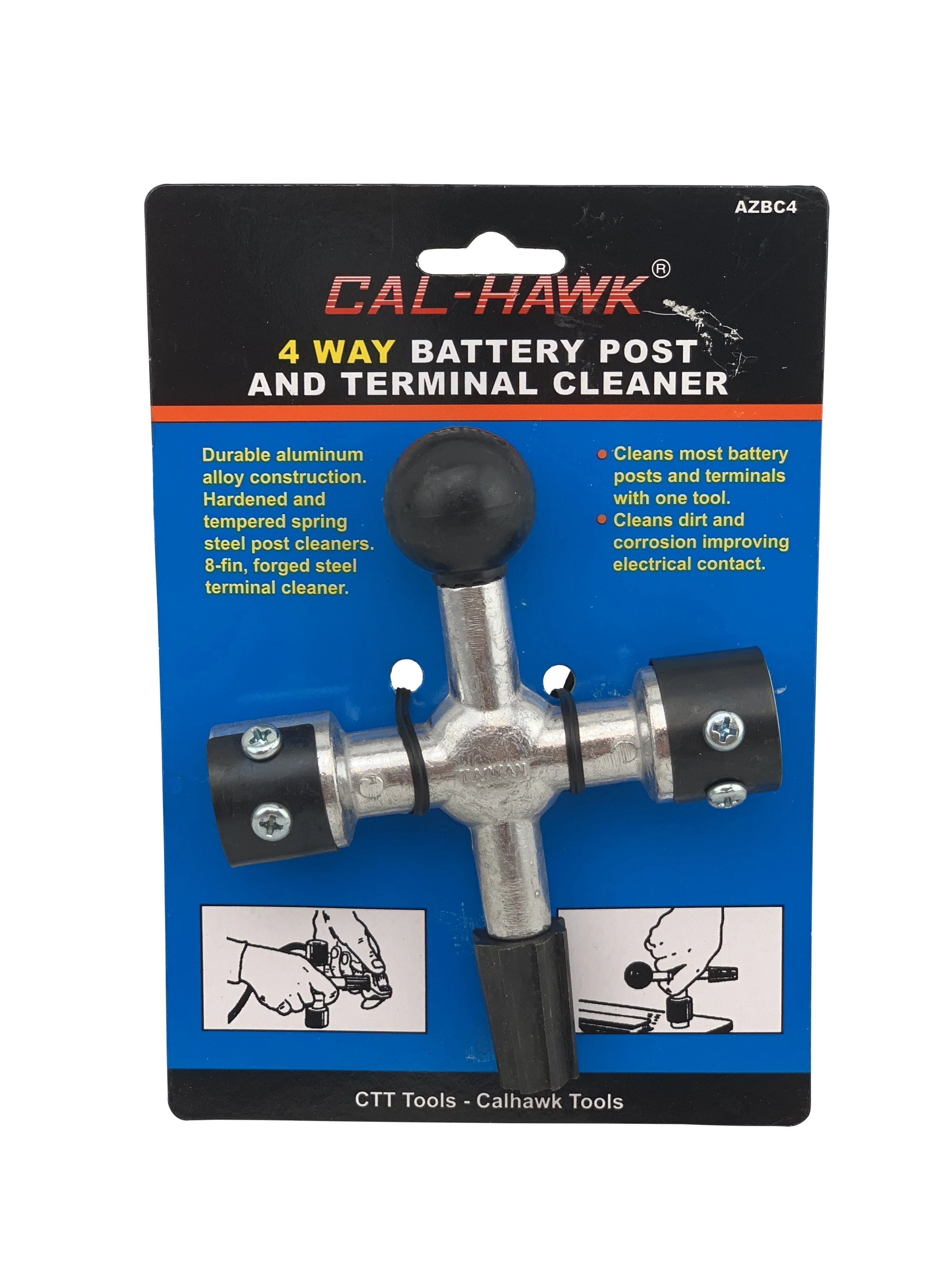 Four Way Battery Post And Terminal Cleaner