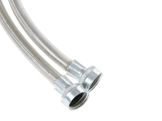 GE 4 ft. Universal Stainless Steel Washer Hoses with 90 degree Elbow (2-Pack) - Image 5