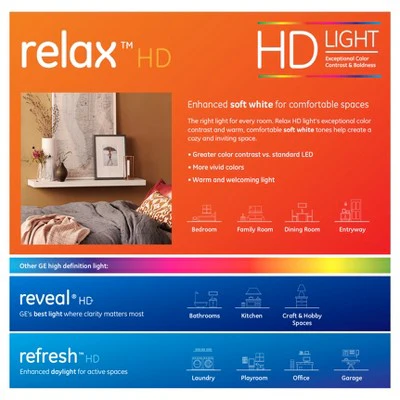 GE Relax Soft White HD 100watt Equivalent A21 LED 1pk - Image 3