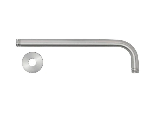 Glacier Bay 12 in. Raincan Shower Arm and Flange in Brushed Nickel DAMAGED BOX - Image 2