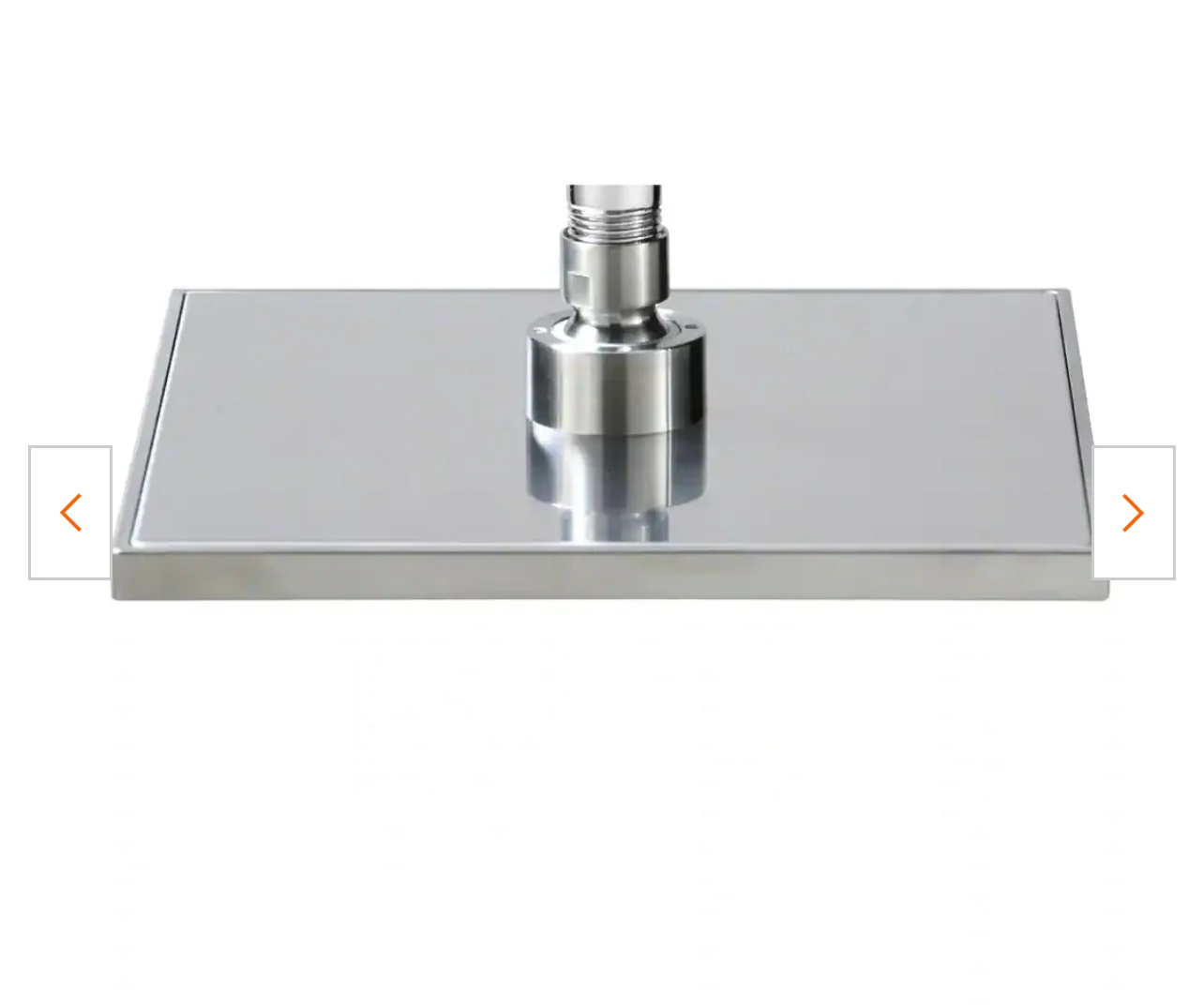Glacier Bay Modern 1-Spray 8 in. Single Wall Mount Fixed Rain Shower Head in Brushed Nickel Damaged Box - Image 3