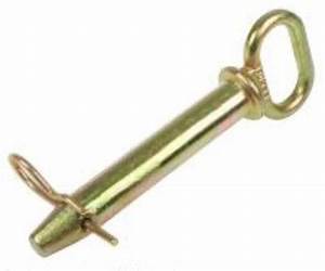 Gold Hitch Pin With Hair Pin 3/4 Inch x 6 1/4 Inch