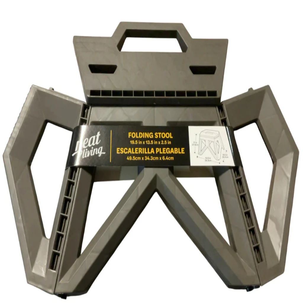 Gray Folding Stool - Image 2