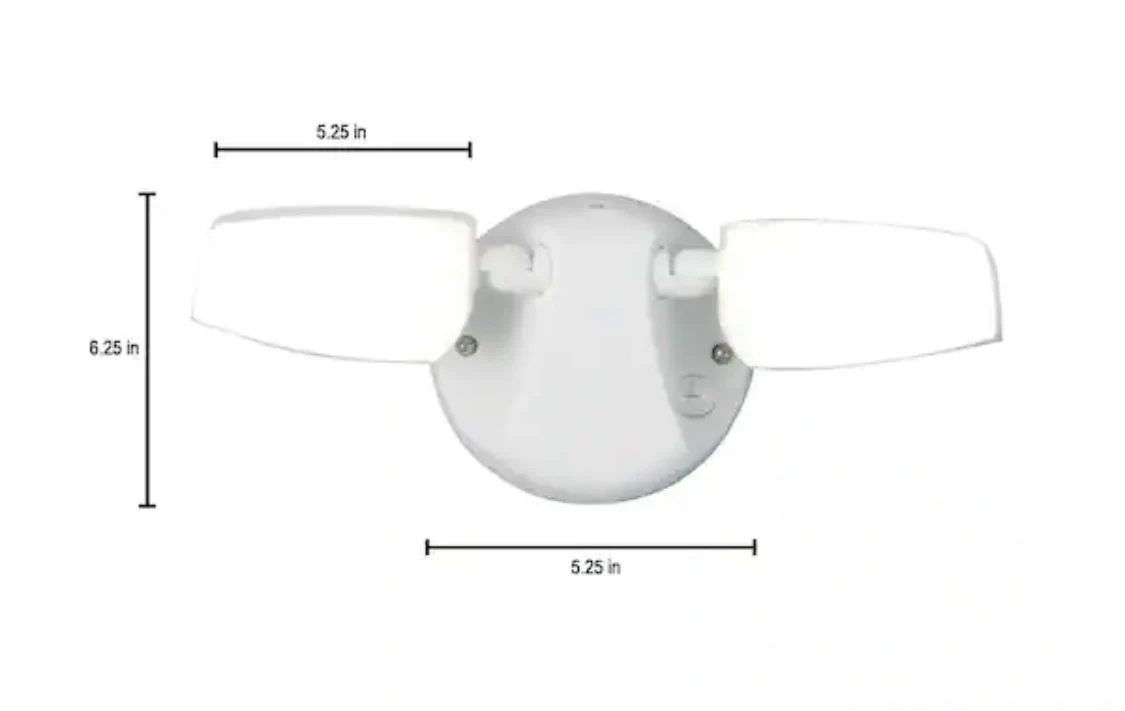 Halo FT 60-Watt 180° White Outdoor Integrated LED Flood Light with Dusk to Dawn - Damaged Box - Image 5