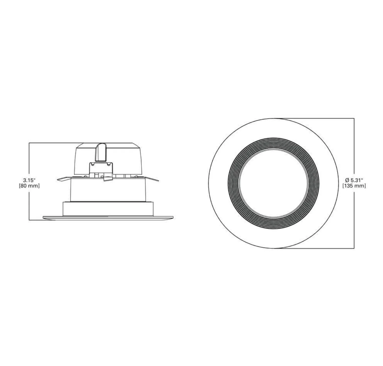 Halo LT 4 in. 2700K Integrated LED White Recessed Ceiling Light Retrofit Trim, Warm White Damaged Box - Image 3