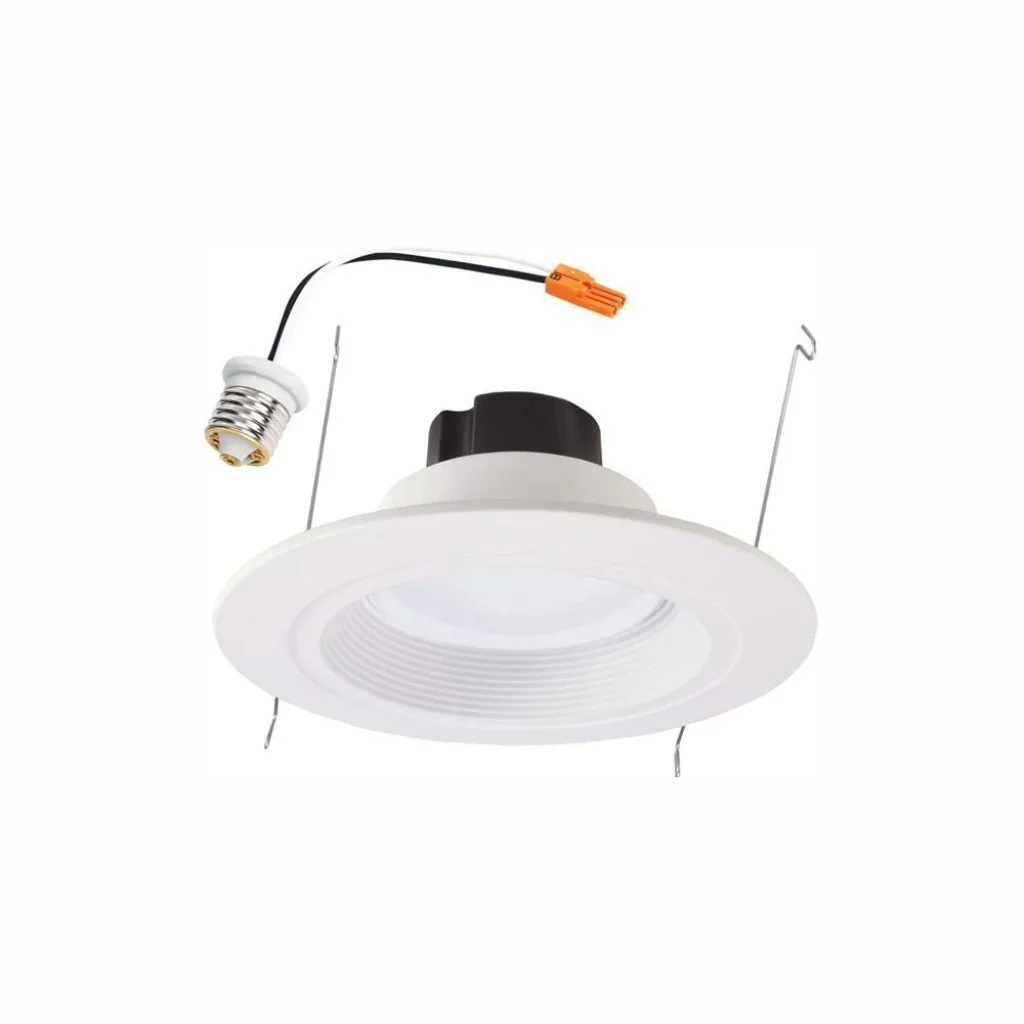 Halo RL 5 inch and 6 inch White Integrated LED Recessed Retrofit Ceiling Light Fixture 910 Lumens 90 CRI 3500K Bright White Damaged Box