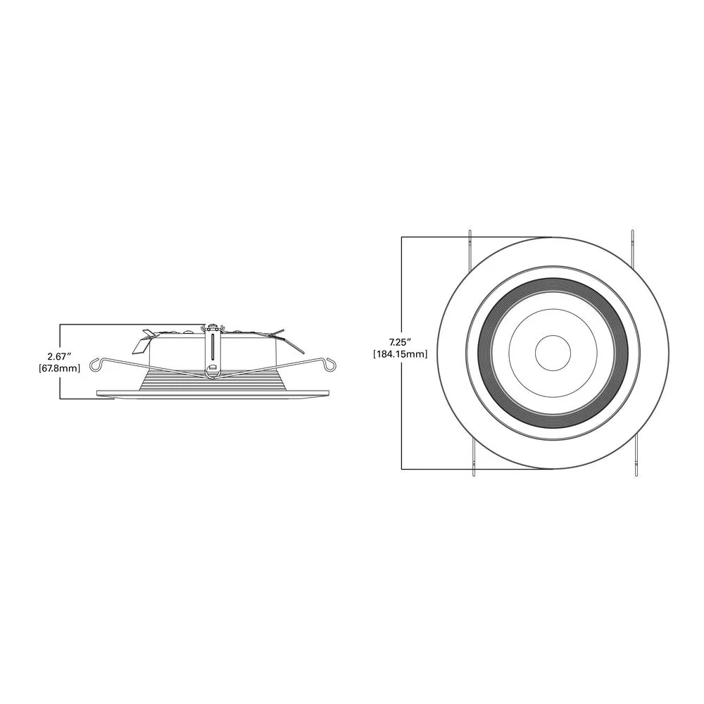 Halo RL 5 inch and 6 in White Integrated LED Recessed Ceiling Light Trim Damaged Box - Image 3