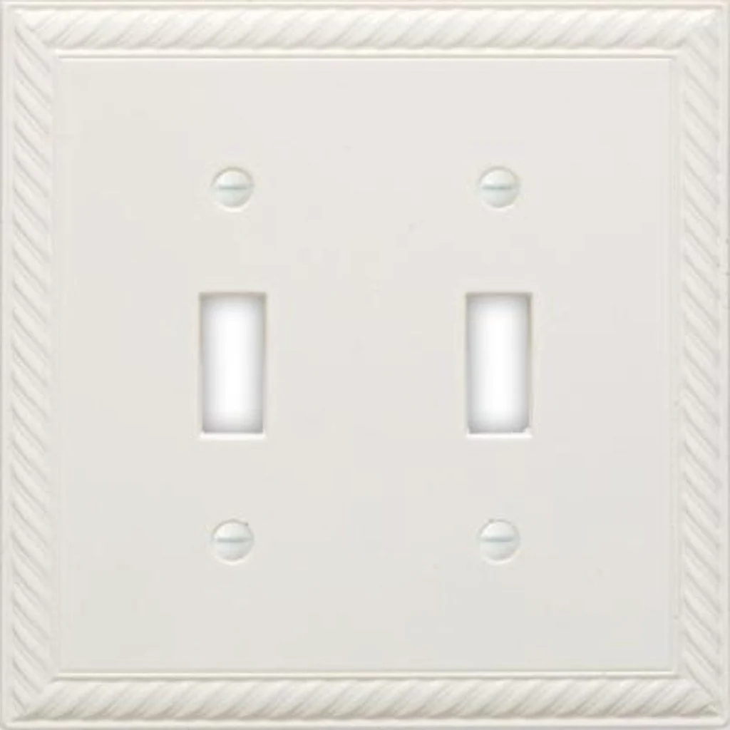 Hampton Bay Cassidy White Finish Switch Cover Damaged Box - Image 2