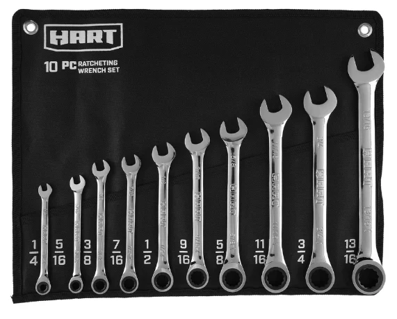 Hart 10pc Ratchet Wrench Set - Image 2