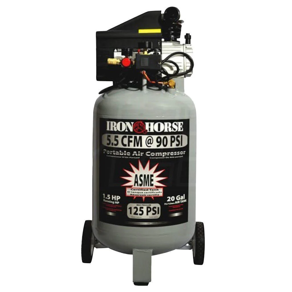 Iron Horse One And A Half  Horse Power  20 Gallon Air Compressor